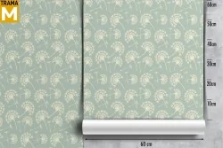 Stylized Vintage Nature Flowers Wallpaper