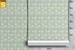 Carta da Parati Design e Stili Flora e Fauna Fiori Natura Vintage Stilizzata