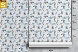 Children's Wallpaper Rockets Airplanes Hot Air Balloons Decorations and Patterns