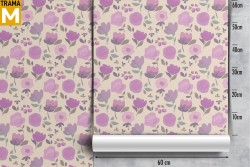 Abstract Modern Flowers Wallpaper