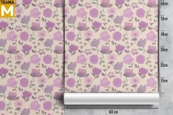 Abstract Modern Flowers Wallpaper