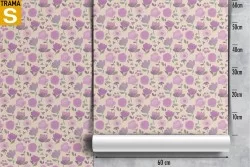 Carta da Parati Design e Stili Flora e Fauna Astratta Fiori Moderna