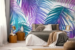 Modern Tropical Nature Leaves Wallpaper