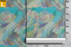 Modern abstract blue wallpaper decoration.