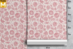 Carta da Parati Fiori Natura Stilizzata Vintage