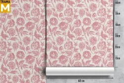 Stylized Vintage Nature Flowers Wallpaper