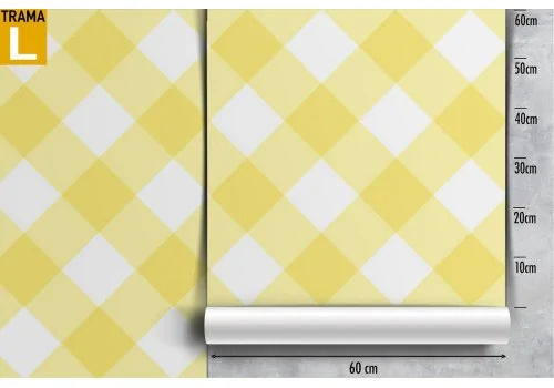 Geometric decoration wallpaper yellow stripes. 2