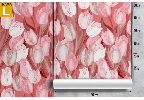 Carta da Parati fiori natura design moderno. 2