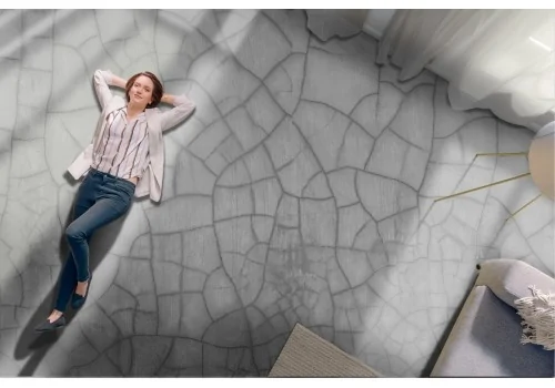 Concrete surface wallpaper with cracks