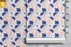 Carta da Parati Design e Stili Flora e Fauna Fiori Natura Vintage