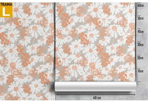 Daisy flowers vintage nature wallpaper. 2