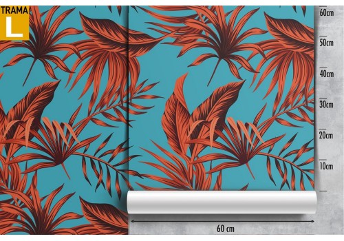 Modern nature wallpaper with orange leaves. 2