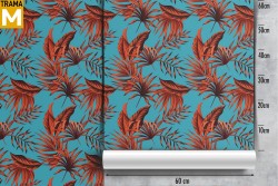 Modern Nature Leaves Wallpaper