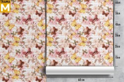 Carta da Parati animali Fiori Natura Moderna