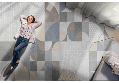 Wallpaper with concrete surface and geometries 2