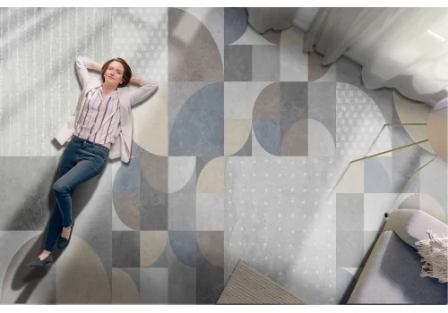 Wallpaper with concrete surface and geometries 2