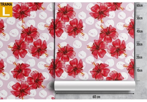 Red flowers nature wallpaper modern design. 2