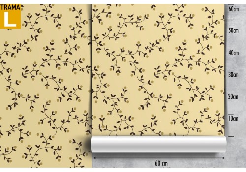 Wallpaper vintage decoration stylized nature leaves. 2
