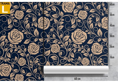 Wallpaper nature stylized vintage flowers. 2