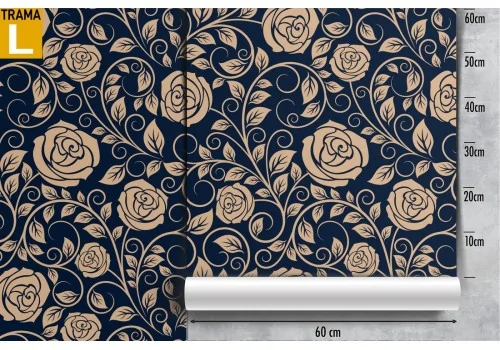 Wallpaper nature stylized vintage flowers. 2