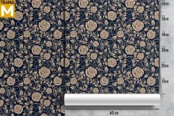 Stylized Vintage Nature Flowers Wallpaper
