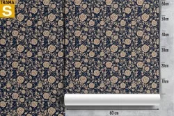 Carta da Parati Design e Stili Flora e Fauna Fiori Natura Stilizzata Vintage