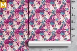 Modern Tropical Nature Leaves Wallpaper