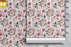 Carta da Parati Fiori Natura Vintage