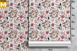 Vintage Nature Flowers Wallpaper