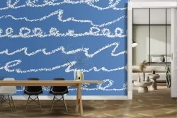 Carta da Parati righe astratte pattern design.