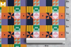 Vintage Geometric Wallpaper