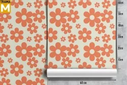 Modern Nature Flowers Wallpaper