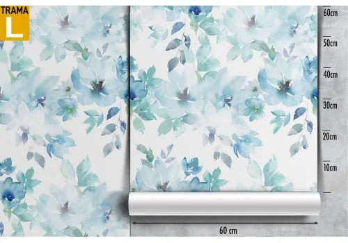 Abstract flowers wallpaper blue nature pattern. 2