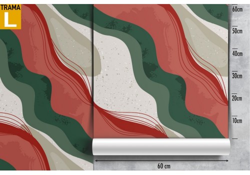 Modern abstract red wallpaper decoration. 2