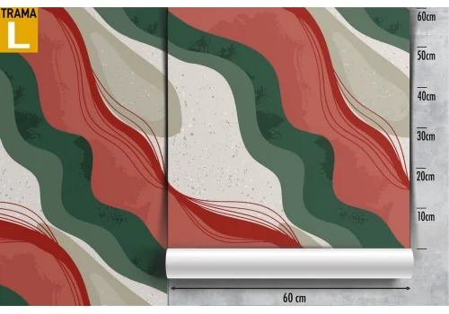 Modern abstract red wallpaper decoration. 2