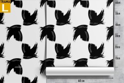 Wallpaper with stylized birds nature pattern.