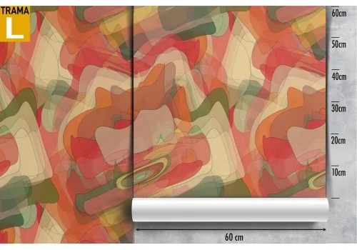 Orange vintage abstract wallpaper decoration. 2