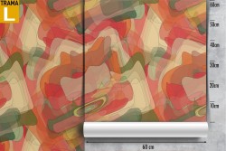 Orange vintage abstract wallpaper decoration.