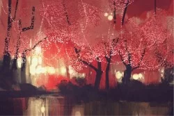 Wallpaper Landscapes and Nature Flora and Fauna Design and Styles Paintings and Watercolors Forests and Trees Nature
