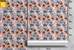 Wallpaper Design and Styles Flora and Fauna Flowers Nature Vintage