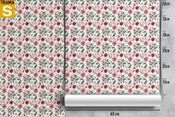 Carta da Parati Design e Stili Flora e Fauna Fiori Natura Vintage