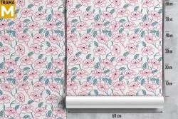 Stylized Nature Flowers Wallpaper