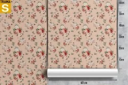 Carta da Parati Design e Stili Flora e Fauna Fiori Natura Vintage