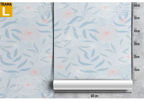 Abstract flowers wallpaper white blue nature. 2