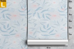 Abstract flowers wallpaper white blue nature.