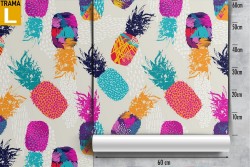 Stylized pineapple wallpaper, fun and modern.