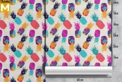 Stylized Modern Flowers Wallpaper