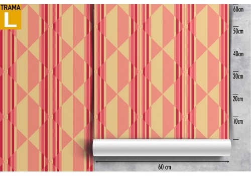 Vintage pattern wallpaper with stripes and geometries. 2