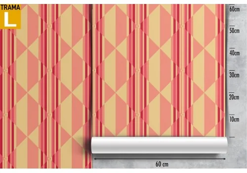 Vintage pattern wallpaper with stripes and geometries. 2