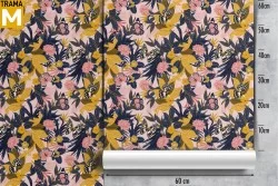 Vintage Nature Flowers Wallpaper